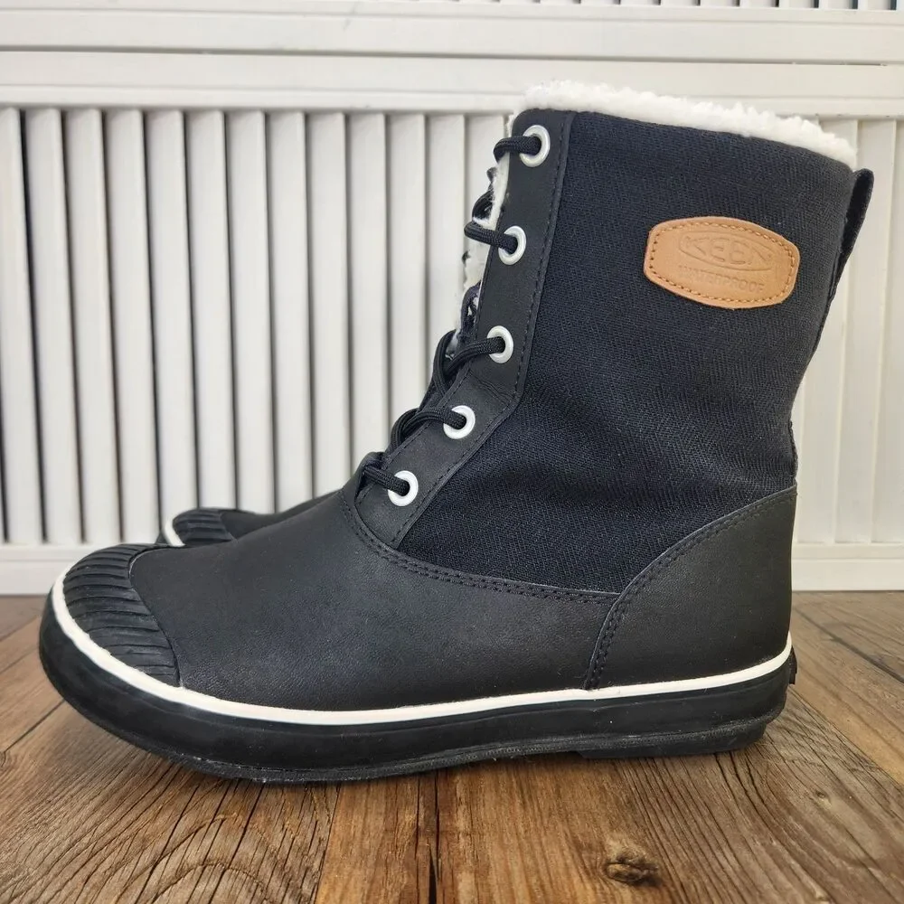 Keen Elsa Boot WP Waterproof Insulated Winter Boots Womens Size 9 Black 1013971